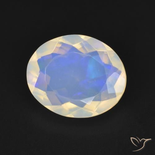 Ópalo Multicolor natural de 2.02 ct, Ovalada, Transparente