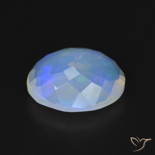 Ópalo Multicolor natural de 2.02 ct, Ovalada, Transparente
