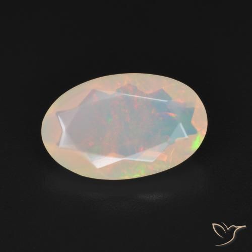 1.51ct Natural Multicolor Ópalo, Ovalada, Transparente