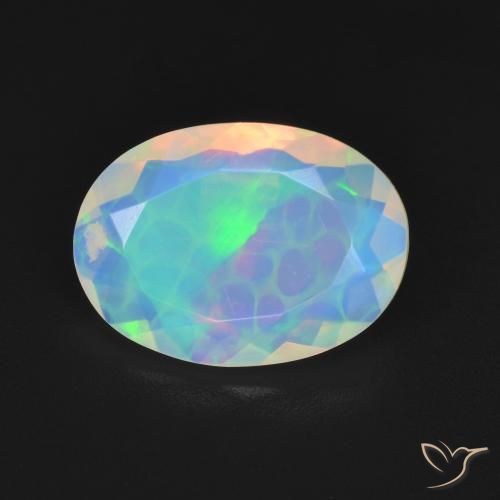 2.03ct Natural Multicolor Ópalo, Ovalada, Transparente, Photo A