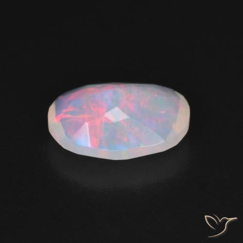 Ópalo Multicolor natural de 1.16 ct, Ovalada, Transparente