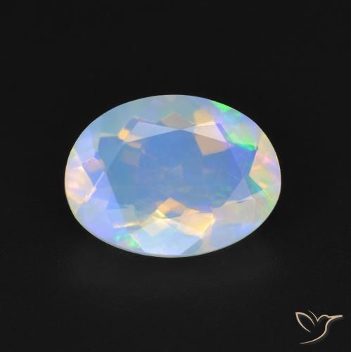 1.59ct Natural Multicolor Ópalo, Ovalada, Transparente