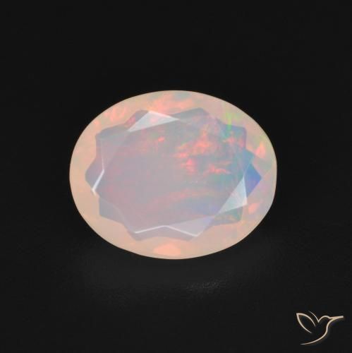 1.45ct Natural Multicolor Ópalo, Ovalada, Transparente