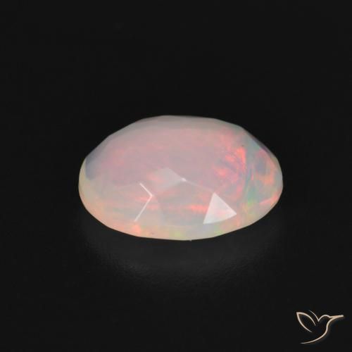 Ópalo Multicolor natural de 1.45 ct, Ovalada, Transparente