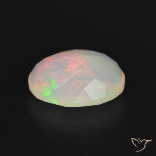 Ópalo Multicolor natural de 1.78 ct, Ovalada, Transparente