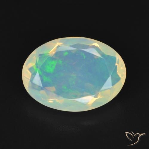 2.15ct Natural Multicolor Ópalo, Ovalada, Transparente