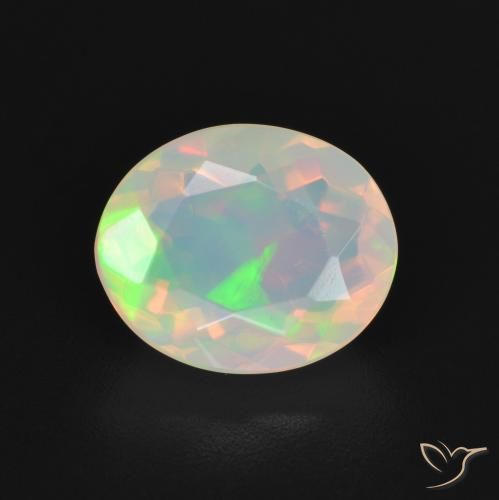 1.94ct Natural Multicolor Ópalo, Ovalada, Transparente