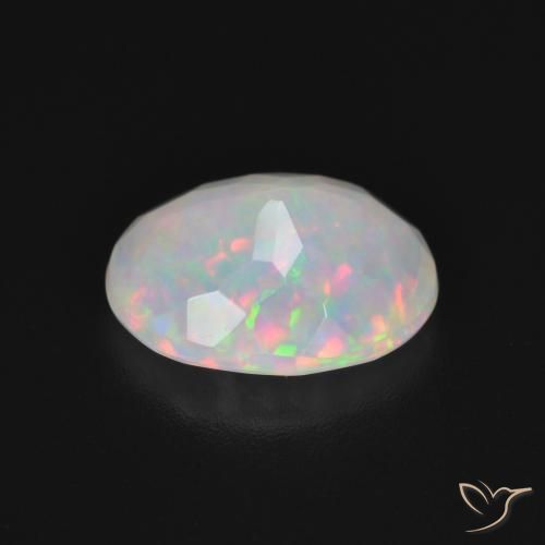 Ópalo Multicolor natural de 1.84 ct, Ovalada, Translúcido