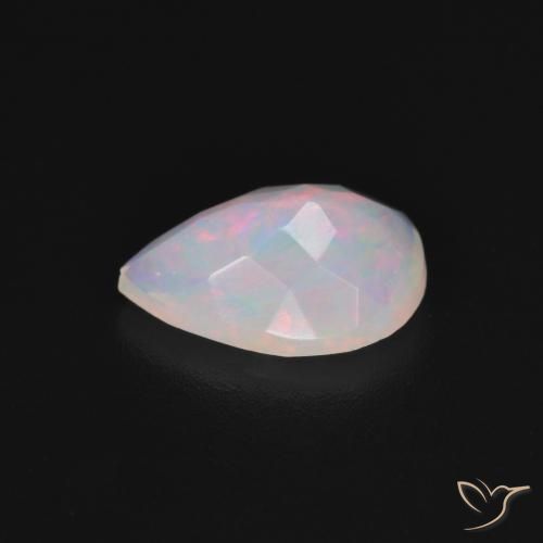 Ópalo Multicolor natural de 1.10 ct, En forma de pera, Translúcido