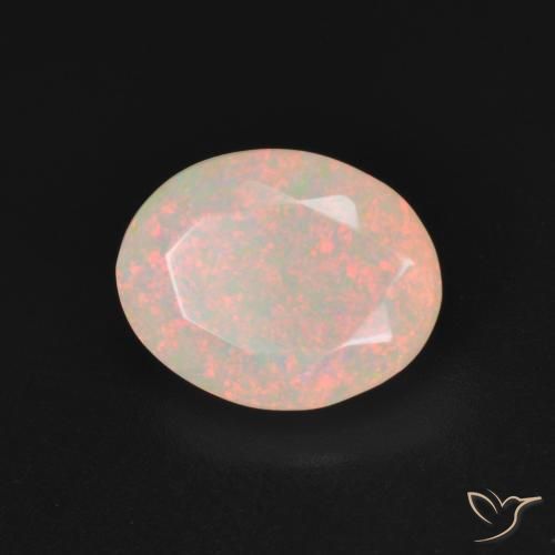 Ópalo Multicolor natural de 1.89 ct, Ovalada, Translúcido