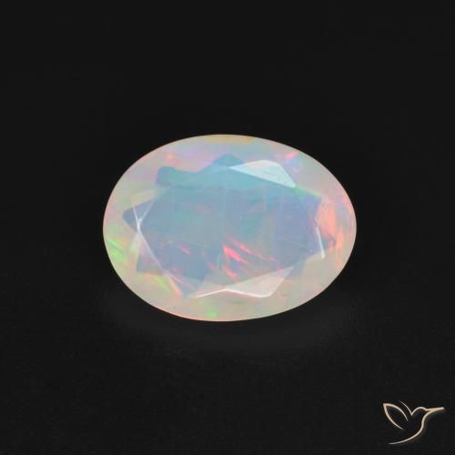 1.21ct Natural Multicolor Ópalo, Ovalada, Transparente