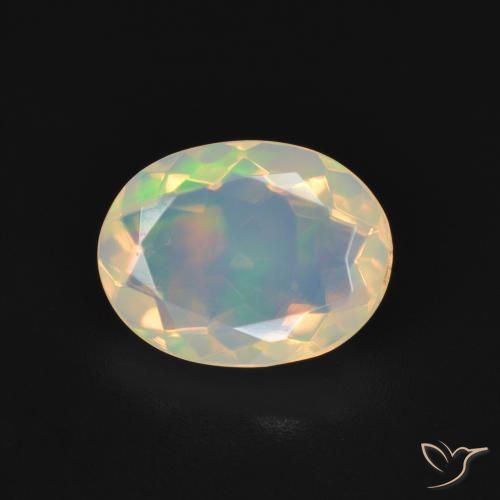 1.72ct Natural Multicolor Ópalo, Ovalada, Transparente