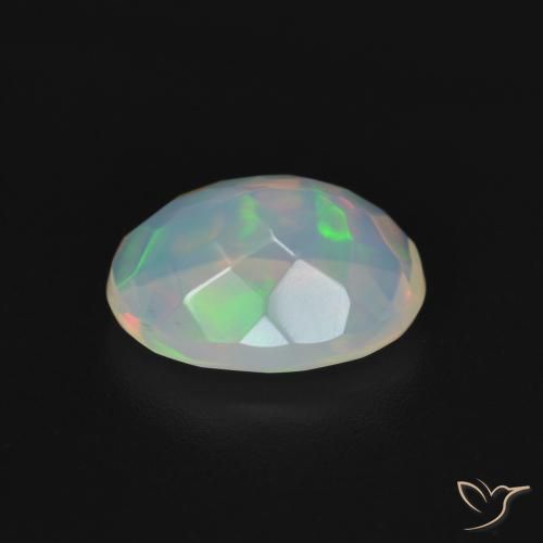 Ópalo Multicolor natural de 1.72 ct, Ovalada, Transparente