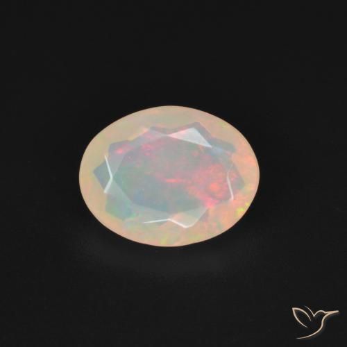 1.21ct Natural Multicolor Ópalo, Ovalada, Transparente
