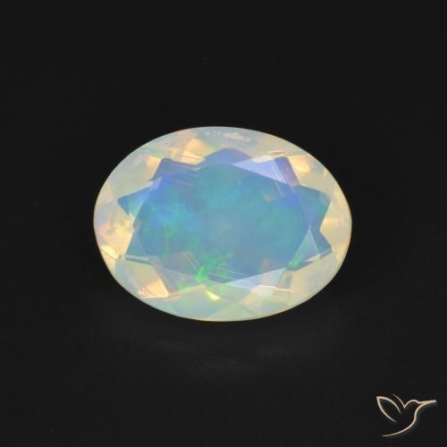 1.48ct Natural Multicolor Ópalo, Ovalada, Transparente