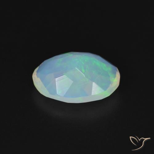 Ópalo Multicolor natural de 1.48 ct, Ovalada, Transparente