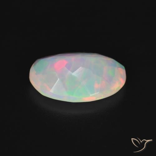 Ópalo Multicolor natural de 1.86 ct, Ovalada, Transparente