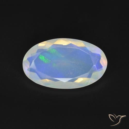 2.02ct Natural Multicolor Ópalo, Ovalada, Transparente