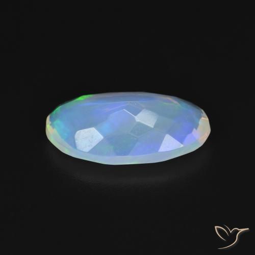 Ópalo Multicolor natural de 2.02 ct, Ovalada, Transparente