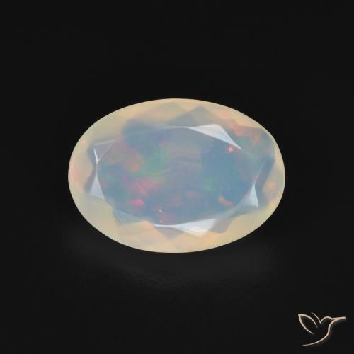 1.82ct Natural Multicolor Ópalo, Ovalada, Transparente