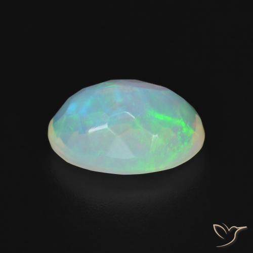 Ópalo Multicolor natural de 1.87 ct, Ovalada, Transparente