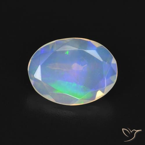 1.43ct Natural Multicolor Ópalo, Ovalada, Transparente