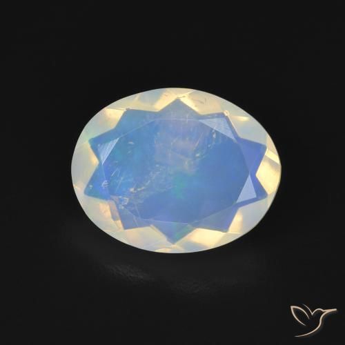1.89ct Natural Multicolor Ópalo, Ovalada, Transparente