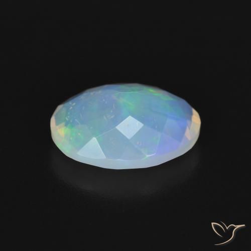 Ópalo Multicolor natural de 1.89 ct, Ovalada, Transparente