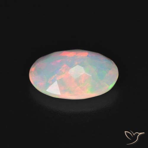 Ópalo Multicolor natural de 1.55 ct, Ovalada, Translúcido