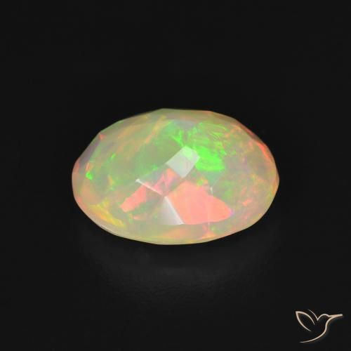 Ópalo Multicolor natural de 1.48 ct, Ovalada, Translúcido