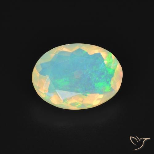 1.46ct Natural Multicolor Ópalo, Ovalada, Transparente