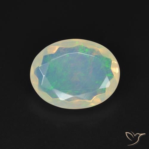 1.68ct Natural Multicolor Ópalo, Ovalada, Transparente