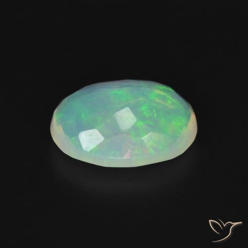 Ópalo Multicolor natural de 1.68 ct, Ovalada, Transparente