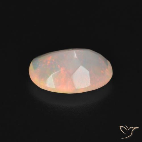 Ópalo Multicolor natural de 1.51 ct, Ovalada, Transparente