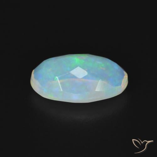 Ópalo Multicolor natural de 1.42 ct, Ovalada, Transparente