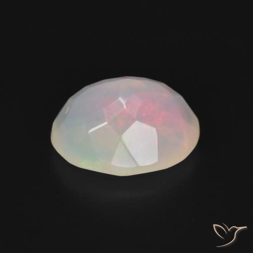 Ópalo Multicolor natural de 1.44 ct, Ovalada, Transparente