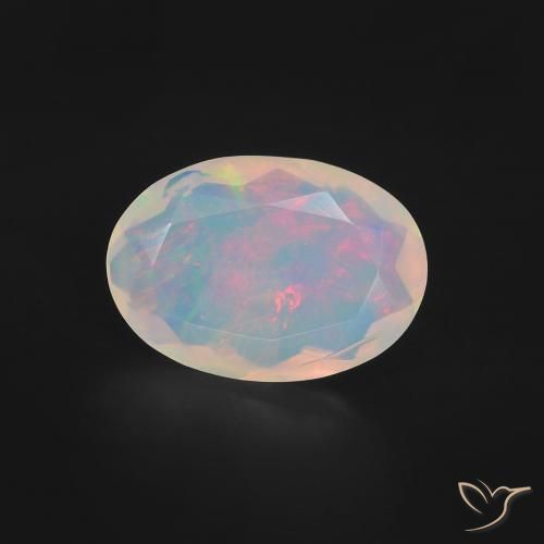 1.13ct Natural Multicolor Ópalo, Ovalada, Transparente