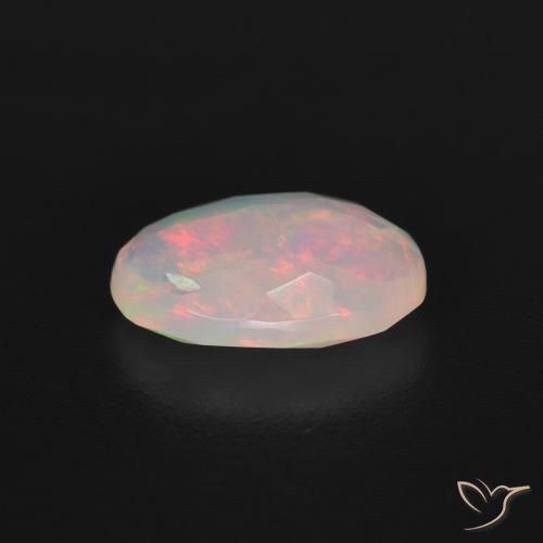 Ópalo Multicolor natural de 1.13 ct, Ovalada, Transparente