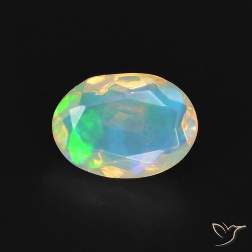 1.18ct Natural Multicolor Ópalo, Ovalada, Transparente, Photo A