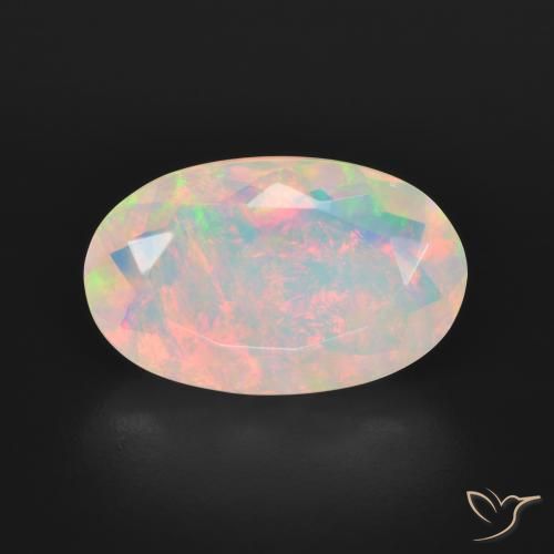 3.57ct Natural Multicolor Ópalo, Ovalada, Transparente