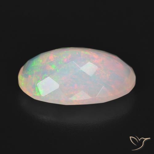 Ópalo Multicolor natural de 4.25 ct, Ovalada, Transparente