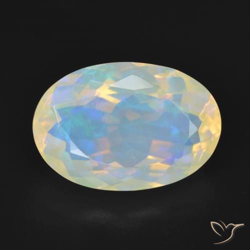 5.06ct Natural Multicolor Ópalo, Ovalada, Transparente