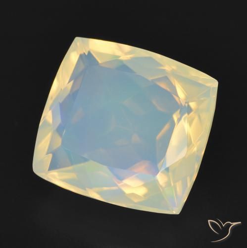 Ópalo Multicolor natural de 2.53 ct, Forma Cojín, Transparente