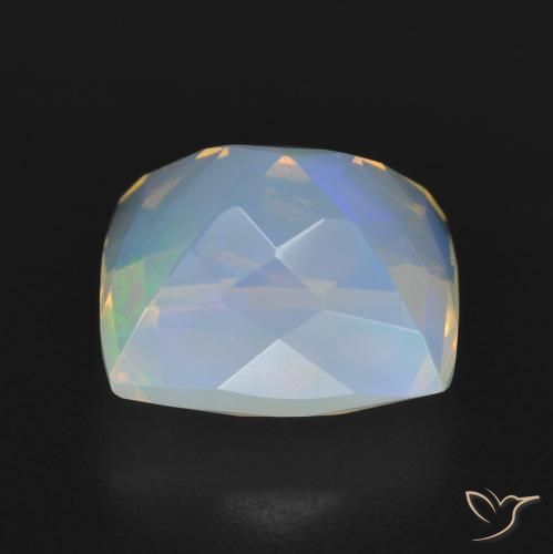Ópalo Multicolor natural de 2.53 ct, Forma Cojín, Transparente
