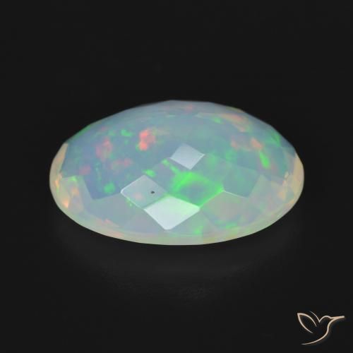 Ópalo Multicolor natural de 5.16 ct, Ovalada, Transparente