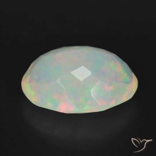 Ópalo Multicolor natural de 3.52 ct, Ovalada, Transparente