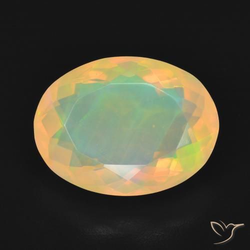 4.16ct Natural Multicolor Ópalo, Ovalada, Transparente