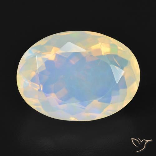 4.69ct Natural Multicolor Ópalo, Ovalada, Transparente
