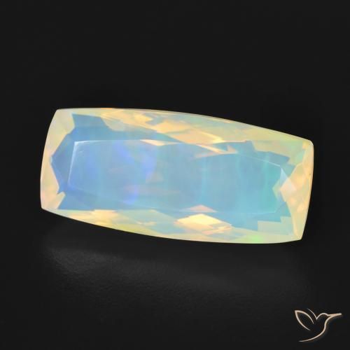 Ópalo Multicolor natural de 3.27 ct, Forma Cojín, Transparente