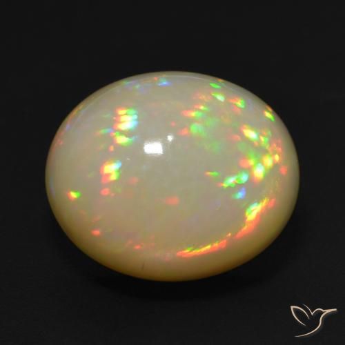 10.12ct Natural Multicolor Ópalo, Ovalada, Opaco